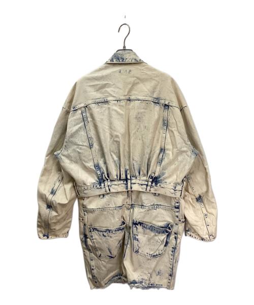 MAISON SPECIAL（メゾンスペシャル）MAISON SPECIAL (メゾンスペシャル) Multiway Denim Coat/マルチウェイデニムコート ホワイト×インディゴ サイズ:FREEの古着・服飾アイテム