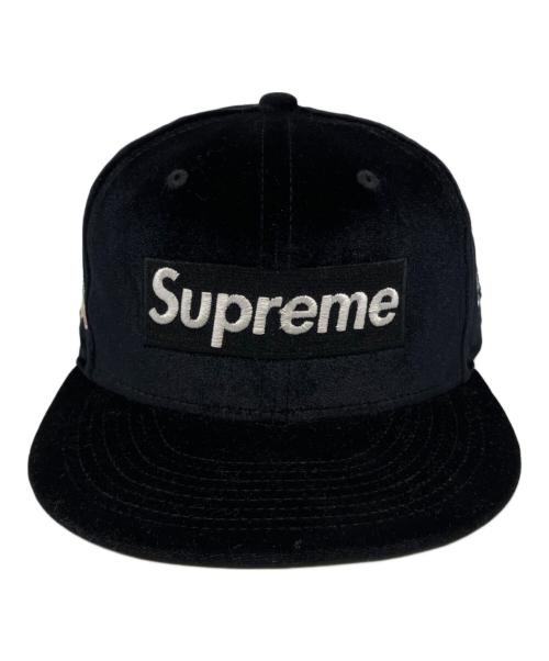 SUPREME（シュプリーム）SUPREME (シュプリーム) New Era (ニューエラ) VELOUR BOX LOGO NEW ERA CAP ベロアボックスロゴニューエラキャップ ブラック サイズ:7 1/2の古着・服飾アイテム