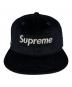 SUPREME (シュプリーム) New Era (ニューエラ) VELOUR BOX LOGO NEW ERA CAP ベロアボックスロゴニューエラキャップ ブラック サイズ:7 1/2：9000円