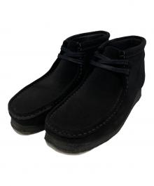 CLARKS（クラークス）の古着「Wallabee Boot Black Suede/ワラビーブーツ　ブラックスエード」｜ブラック