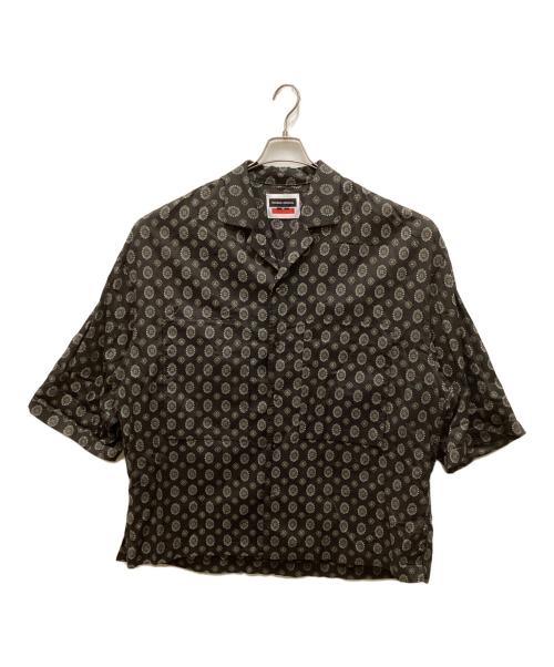 MAISON SPECIAL（メゾンスペシャル）MAISON SPECIAL (メゾンスペシャル) 総柄オーバーサイズシャツ ブラウン サイズ:02の古着・服飾アイテム