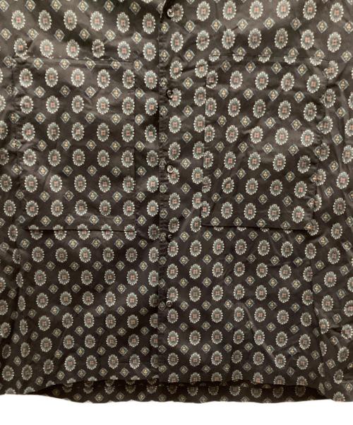 MAISON SPECIAL（メゾンスペシャル）MAISON SPECIAL (メゾンスペシャル) 総柄オーバーサイズシャツ ブラウン サイズ:02の古着・服飾アイテム