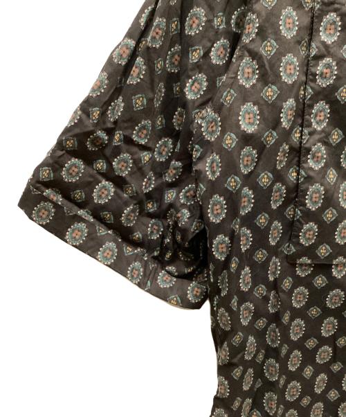 MAISON SPECIAL（メゾンスペシャル）MAISON SPECIAL (メゾンスペシャル) 総柄オーバーサイズシャツ ブラウン サイズ:02の古着・服飾アイテム