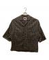 MAISON SPECIAL（メゾンスペシャル）の古着「総柄オーバーサイズシャツ」｜ブラウン