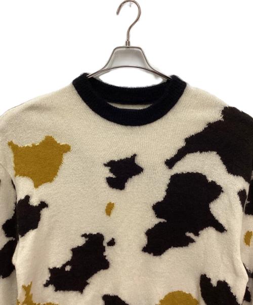 MAISON SPECIAL（メゾンスペシャル）MAISON SPECIAL (メゾンスペシャル) 総柄ニット ブラック サイズ:46の古着・服飾アイテム