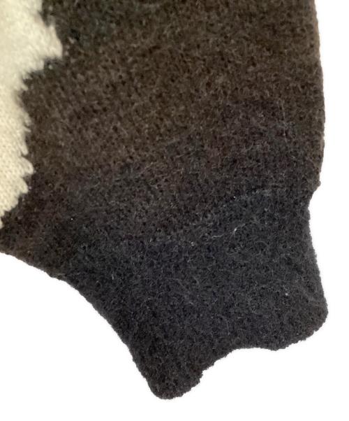 MAISON SPECIAL（メゾンスペシャル）MAISON SPECIAL (メゾンスペシャル) 総柄ニット ブラック サイズ:46の古着・服飾アイテム