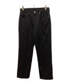 Adam et Ropeアダム エ ロペ）の古着「NIKKEストレートスラックスパンツ」｜ブラック