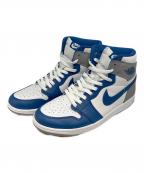 NIKEナイキ）の古着「Air Jordan 1 High OG True Blue/エアジョーダンワンオージートゥルーブルー」｜ホワイト×ブルー