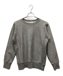 Champion（チャンピオン）の古着「バースウィーブ(R) クルーネックスウェットシャツ」｜グレー