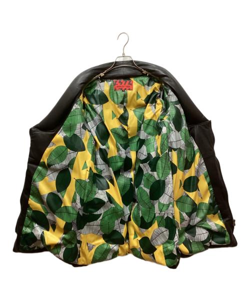 MAKIN JAN MA（マーキンヤンマ）MAKIN JAN MA (マーキンヤンマ) ラムレザーダウンコート ブラック サイズ:Sの古着・服飾アイテム