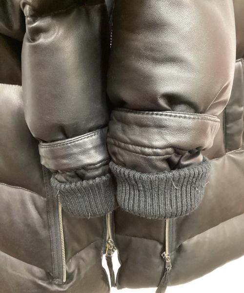 MAKIN JAN MA（マーキンヤンマ）MAKIN JAN MA (マーキンヤンマ) ラムレザーダウンコート ブラック サイズ:Sの古着・服飾アイテム
