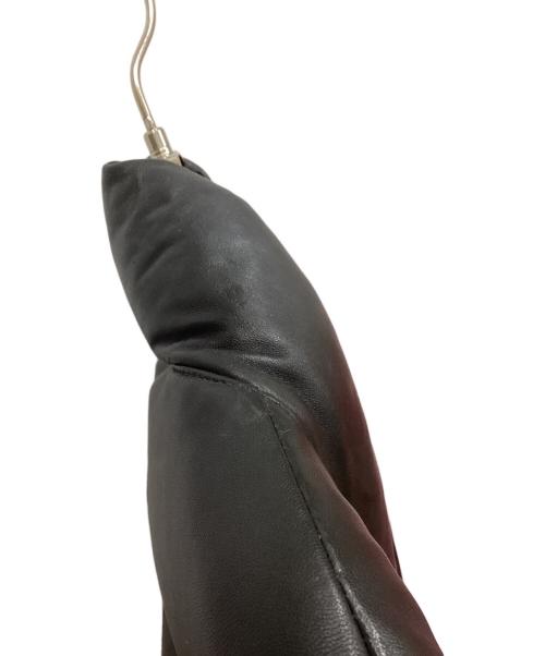 MAKIN JAN MA（マーキンヤンマ）MAKIN JAN MA (マーキンヤンマ) ラムレザーダウンコート ブラック サイズ:Sの古着・服飾アイテム