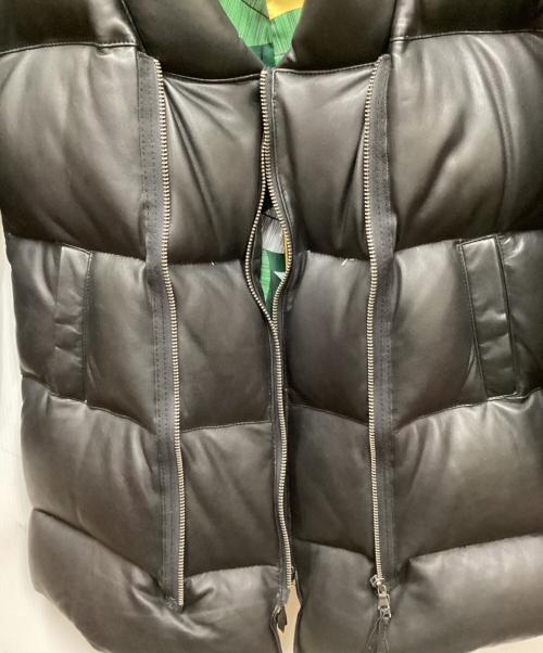 MAKIN JAN MA（マーキンヤンマ）MAKIN JAN MA (マーキンヤンマ) ラムレザーダウンコート ブラック サイズ:Sの古着・服飾アイテム