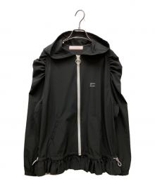 BORDERS at BALCONY（ボーダーズアットバルコニー）の古着「active day today ZIP UP HOODIE(アクティブデイトゥデイジップアップフーディ)」｜ブラック