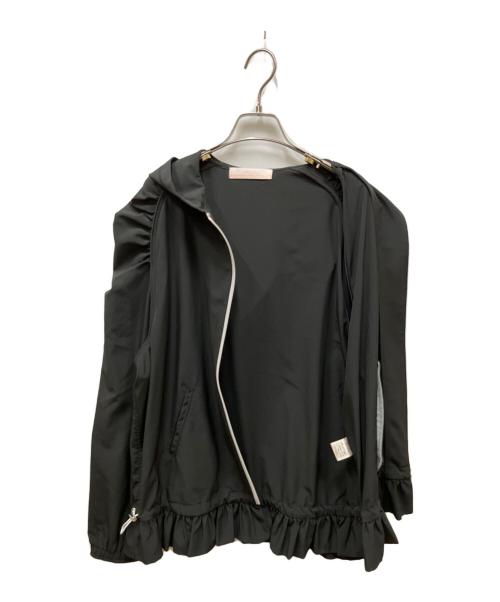 BORDERS at BALCONY（ボーダーズアットバルコニー）BORDERS at BALCONY (ボーダーズアットバルコニー) active day today ZIP UP HOODIE(アクティブデイトゥデイジップアップフーディ) ブラック サイズ:38の古着・服飾アイテム