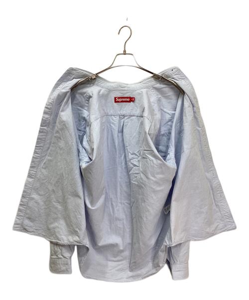 SUPREME（シュプリーム）Supreme (シュプリーム) LOOSE FIT FLANNEL OXFORD SHIRT/ルーズフィットフランネルオックスフォードシャツ ブルー サイズ:Mの古着・服飾アイテム