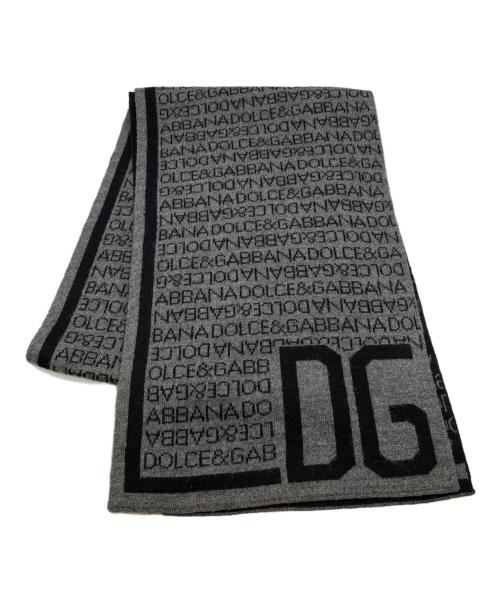 DOLCE & GABBANA（ドルチェ＆ガッバーナ）DOLCE & GABBANA (ドルチェ＆ガッバーナ) ロゴストール ブラックの古着・服飾アイテム