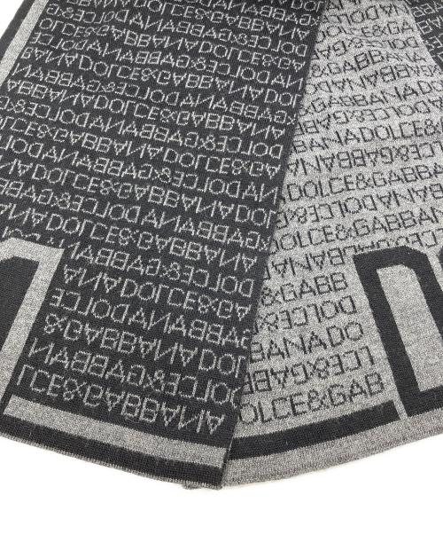 DOLCE & GABBANA（ドルチェ＆ガッバーナ）DOLCE & GABBANA (ドルチェ＆ガッバーナ) ロゴストール ブラックの古着・服飾アイテム