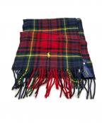 POLO RALPH LAURENポロ・ラルフローレン）の古着「タータンチェックウールマフラー」｜マルチカラー