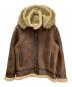 TOPGUN（トップガン）の古着「Wool PU Shearling Jacket/フェイクムートンジャケット」｜ブラウン