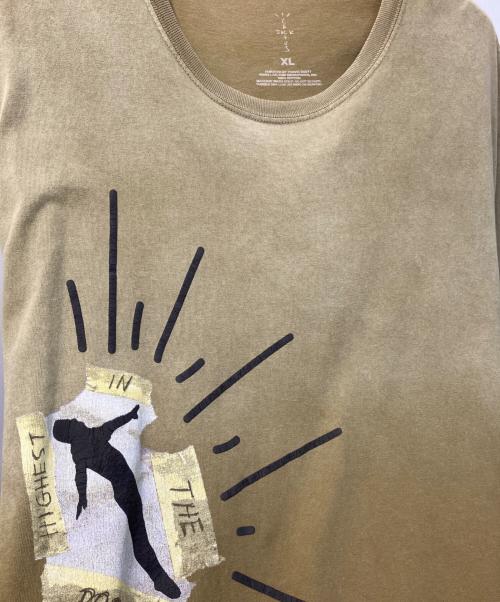 cactus jack（カクタス・ジャック）CACTUS JACK (カクタス・ジャック) Highest In The Room Dive tee/ハイエストインザルームダイブTシャツ ブラウン サイズ:XLの古着・服飾アイテム