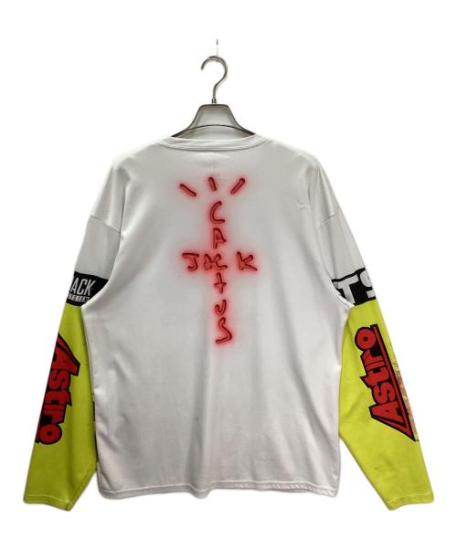 CACTUS（カクタス）CACTUS (カクタス) Astronomical CJ Gaming L/S Jersey/アストロノミカルゲーミングロングスリーブジャージ ホワイト サイズ:XXLの古着・服飾アイテム
