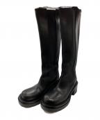 BOTTEGA VENETAボッテガベネタ）の古着「サイドゴアラグロングブーツ」｜ブラック