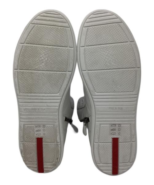 PRADA SPORTS（プラダスポーツ）PRADA SPORTS (プラダスポーツ) レザーハイカットスニーカー ホワイト サイズ:6の古着・服飾アイテム