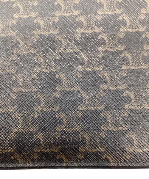 CELINE（セリーヌ）CELINE (セリーヌ) Trionf Bi -fold Wallet PVC ブラウン×ブラックの古着・服飾アイテム