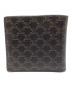 CELINE (セリーヌ) Trionf Bi -fold Wallet PVC ブラウン×ブラック：15000円