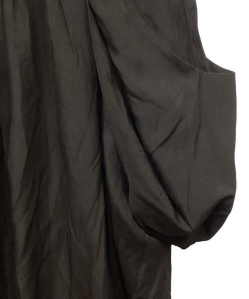 anuans（アニュアンス）anuans (アニュアンス) ドレープニットドッキングワンピース ブラック サイズ:S 未使用品の古着・服飾アイテム