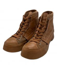 J.W.ANDERSON（ジェイダブリューアンダーソン）の古着「ハイカットスニーカー」｜ブラウン