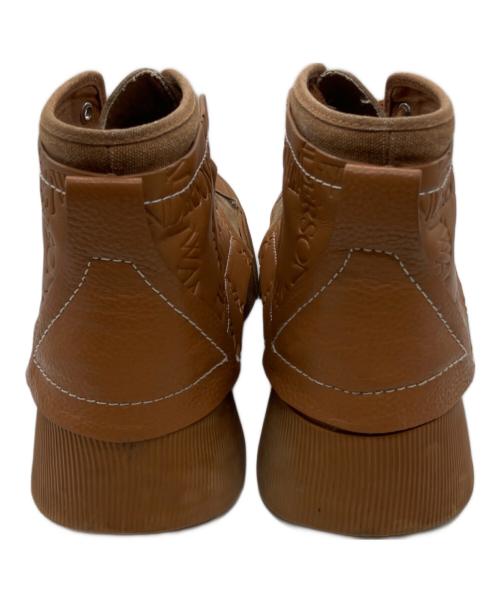 J.W.ANDERSON（ジェイダブリューアンダーソン）J.W.ANDERSON (ジェイダブリューアンダーソン) ハイカットスニーカー ブラウン サイズ:42の古着・服飾アイテム