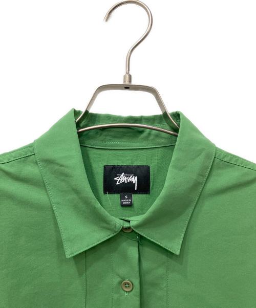 stussy（ステューシー）stussy (ステューシー) 長袖シャツ グリーン サイズ:Sの古着・服飾アイテム