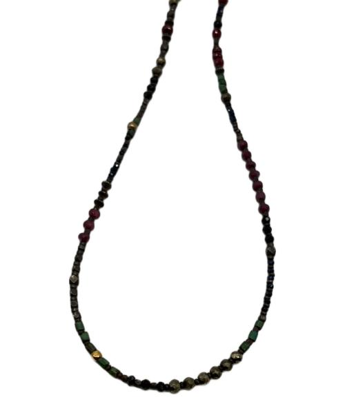 gunda（ガンダ）gunda (ガンダ) ビーズネックレス ブラックの古着・服飾アイテム