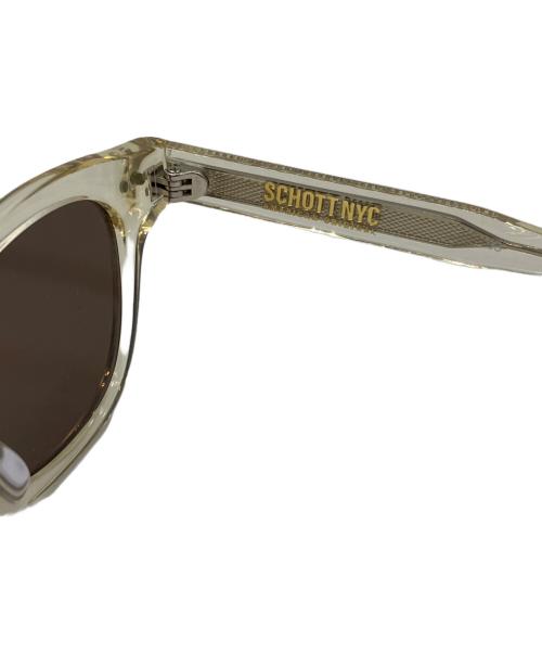 Schott（ショット）Schott (ショット) サングラス クリア×ブラウン サイズ:44-24-145の古着・服飾アイテム