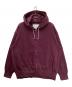 UNTRACE（アントレース）の古着「173ジップフーデイ」｜ボルドー