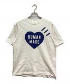HUMAN MADEヒューマンメイド）の古着「ハートロゴTシャツ」｜ホワイト