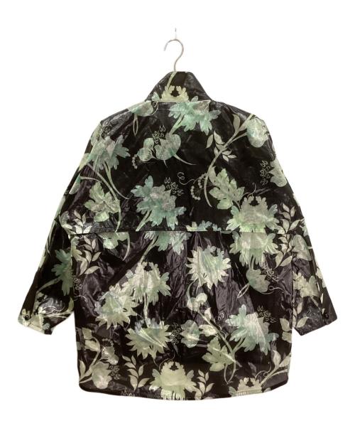 GIORGIO ARMANI（ジョルジョアルマーニ）GIORGIO ARMANI (ジョルジョアルマーニ) シルク混ナイロンフローラルジャケット グリーン サイズ:46の古着・服飾アイテム