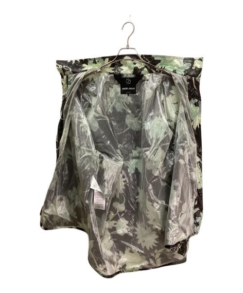 GIORGIO ARMANI（ジョルジョアルマーニ）GIORGIO ARMANI (ジョルジョアルマーニ) シルク混ナイロンフローラルジャケット グリーン サイズ:46の古着・服飾アイテム