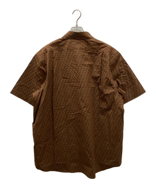 Aquascutum（アクアスキュータム）Aquascutum (アクアスキュータム) ロゴシャツ ブラウン サイズ:3Lの古着・服飾アイテム