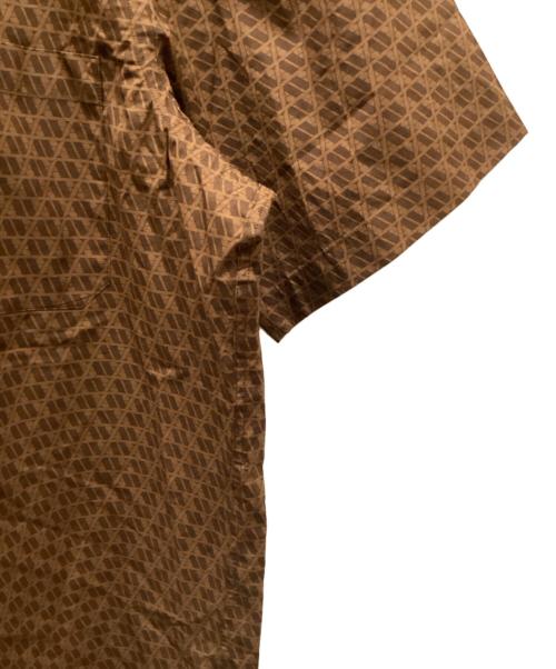 Aquascutum（アクアスキュータム）Aquascutum (アクアスキュータム) ロゴシャツ ブラウン サイズ:3Lの古着・服飾アイテム
