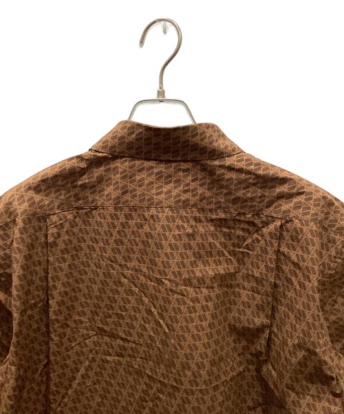 Aquascutum（アクアスキュータム）Aquascutum (アクアスキュータム) ロゴシャツ ブラウン サイズ:3Lの古着・服飾アイテム