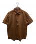 Aquascutum（アクアスキュータム）の古着「ロゴシャツ」｜ブラウン