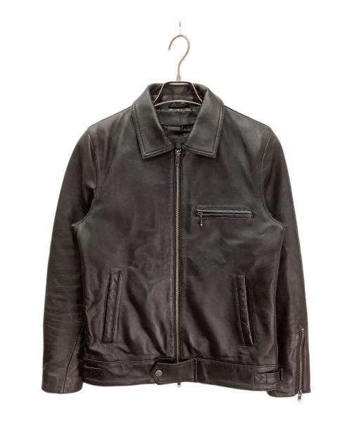 Liugoo Leathers（リューグーレザーズ）LIUGOO LEATHERS (リューグーレザーズ) シングルライダースジャケット ブラック サイズ:Mの古着・服飾アイテム
