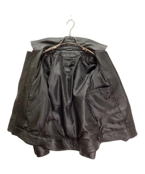 Liugoo Leathers（リューグーレザーズ）LIUGOO LEATHERS (リューグーレザーズ) シングルライダースジャケット ブラック サイズ:Mの古着・服飾アイテム