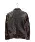 LIUGOO LEATHERS (リューグーレザーズ) シングルライダースジャケット ブラック サイズ:M：8000円