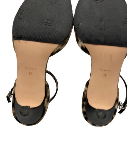 Hoaw.（ハァウ）Hoaw. (ハァウ) レオパードポインテッドパンプス ブラウン サイズ:38の古着・服飾アイテム