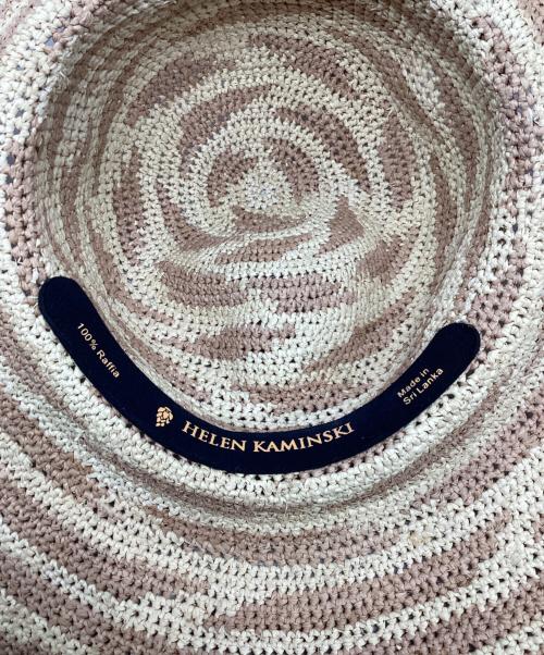 HELEN KAMINSKI（ヘレンカミンスキー）HELEN KAMINSKI (ヘレンカミンスキー) ラフィアハット ベージュ サイズ:表記なし 未使用品の古着・服飾アイテム