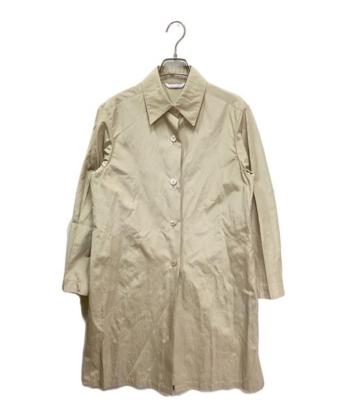 MaxMara（マックスマーラ）MaxMara (マックスマーラ) シルク混ロングシャツ ベージュ サイズ:J40の古着・服飾アイテム